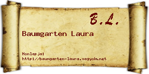 Baumgarten Laura névjegykártya